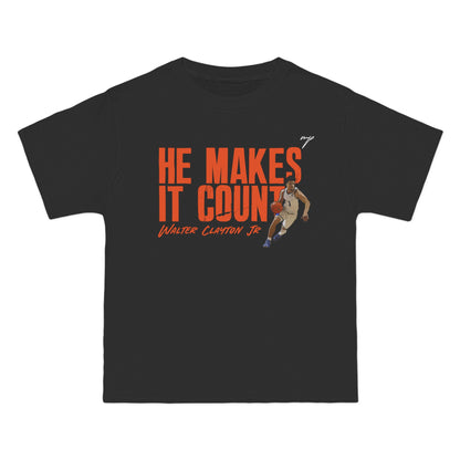 Walter Clayton Jr. HE MAKES IT COUNT Tee Shirt