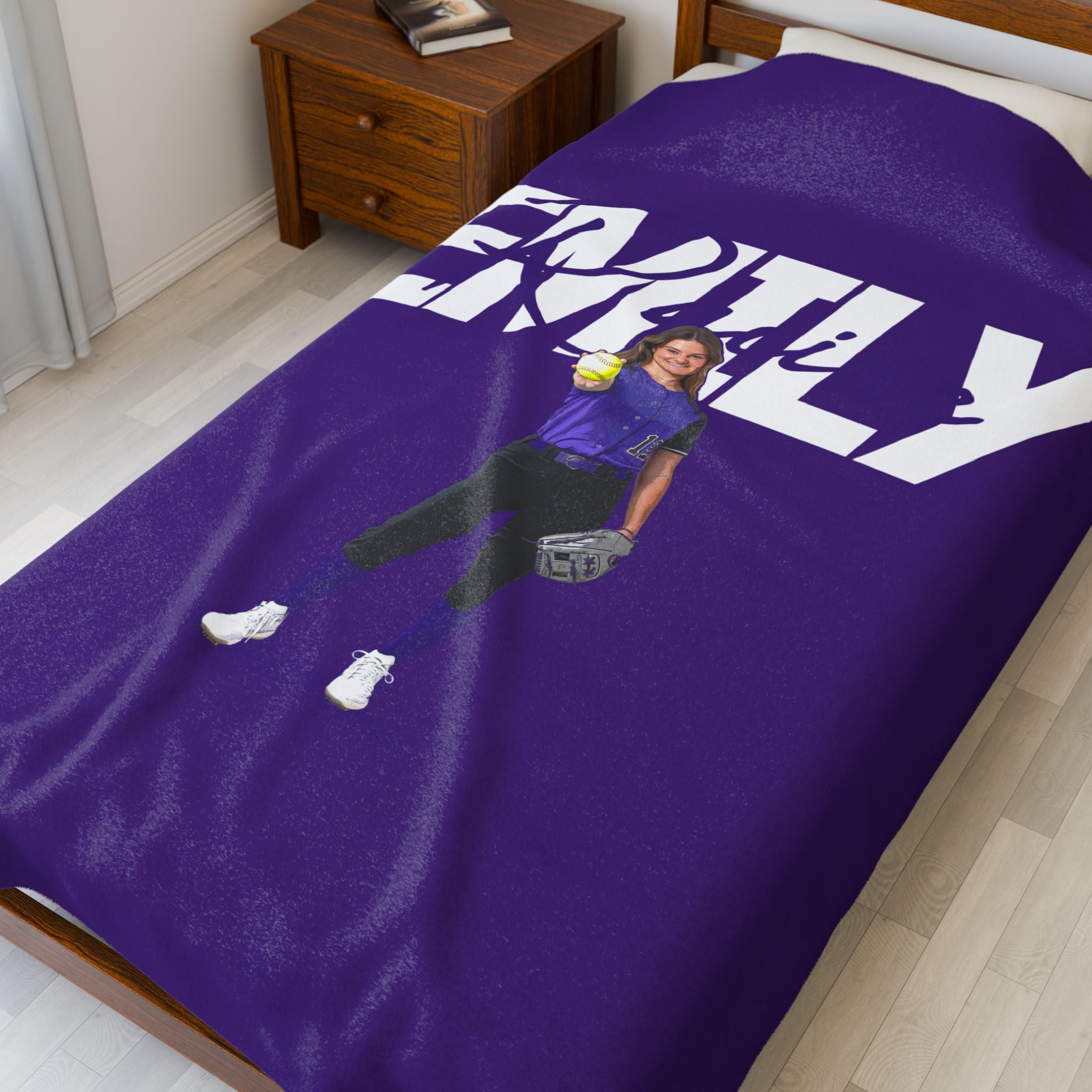 Emily Racine Velveteen Plush Blanket