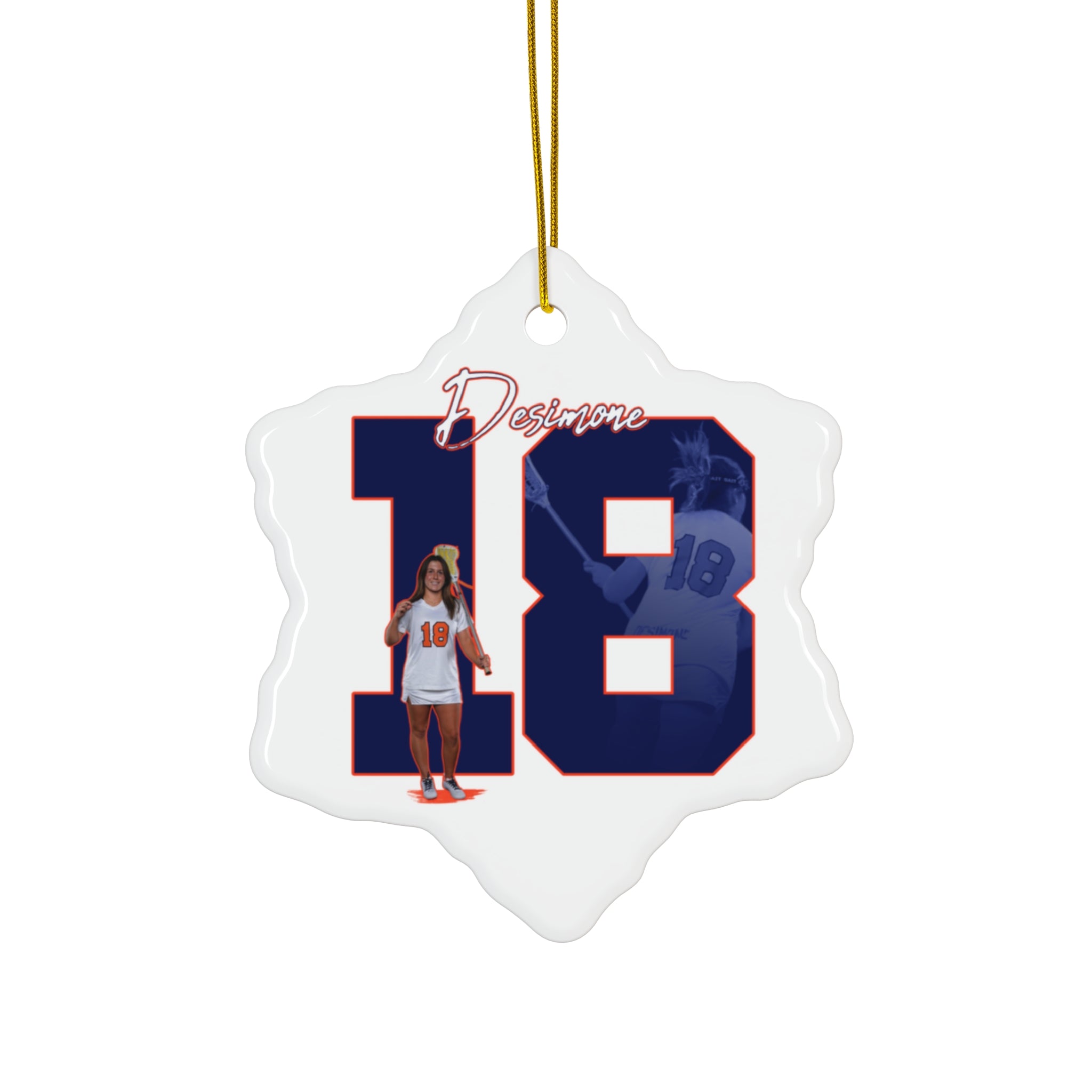 Carlie Desimone Ceramic Ornament