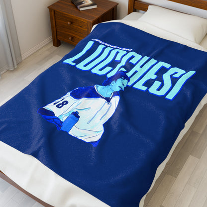 Brandon Lucchesi Velveteen Plush Blanket