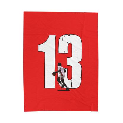 Michael Okello Velveteen Plush Blanket
