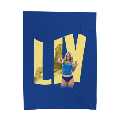 Olivia Priddy Velveteen Plush Blanket