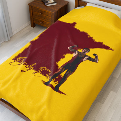 Brody Duke Velveteen Plush Blanket