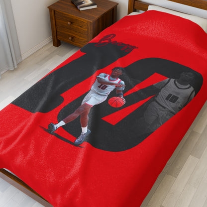 Brandon Hymes Velveteen Plush Blanket