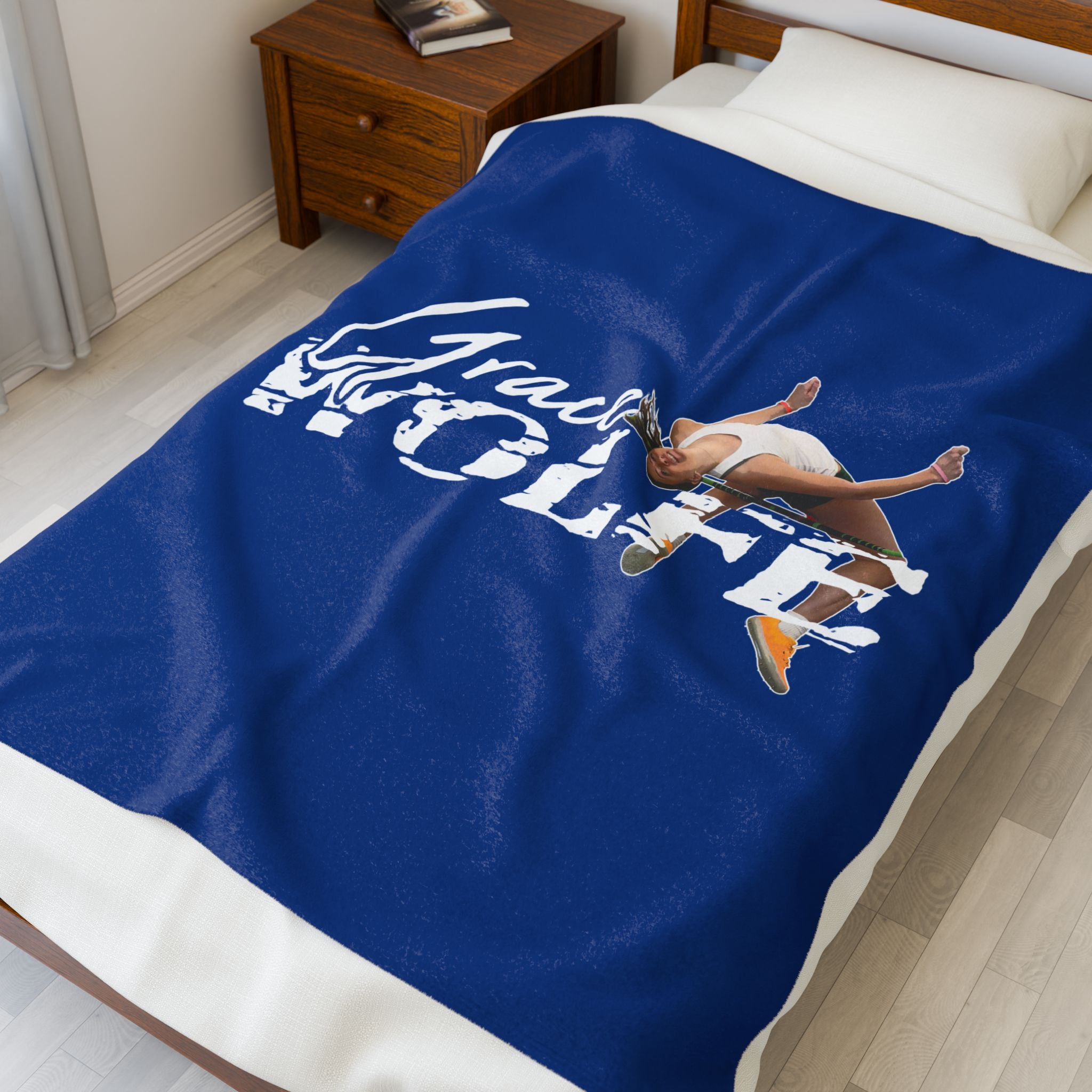 Grace Wolfe Velveteen Plush Blanket