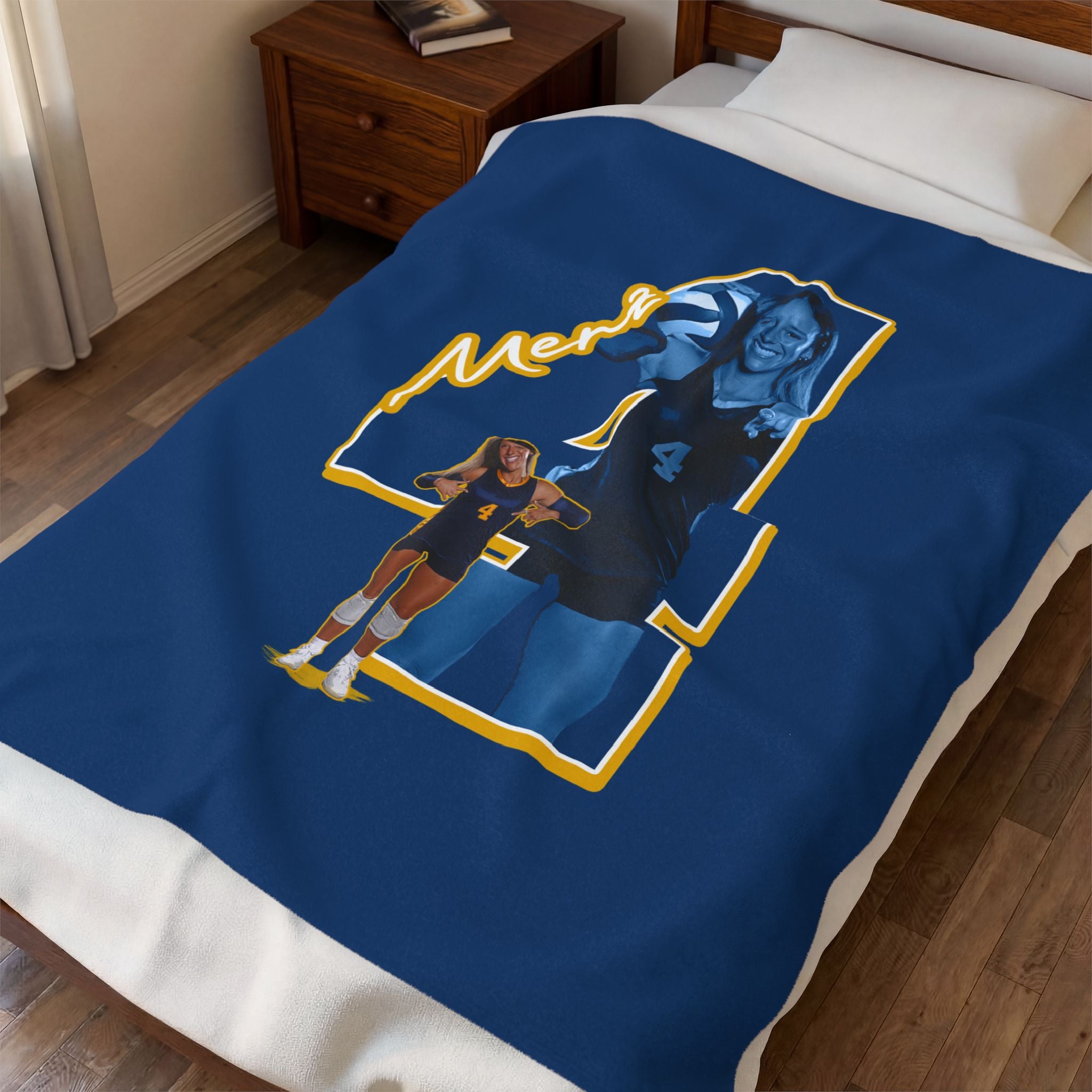 Mallory Merz Velveteen Plush Blanket