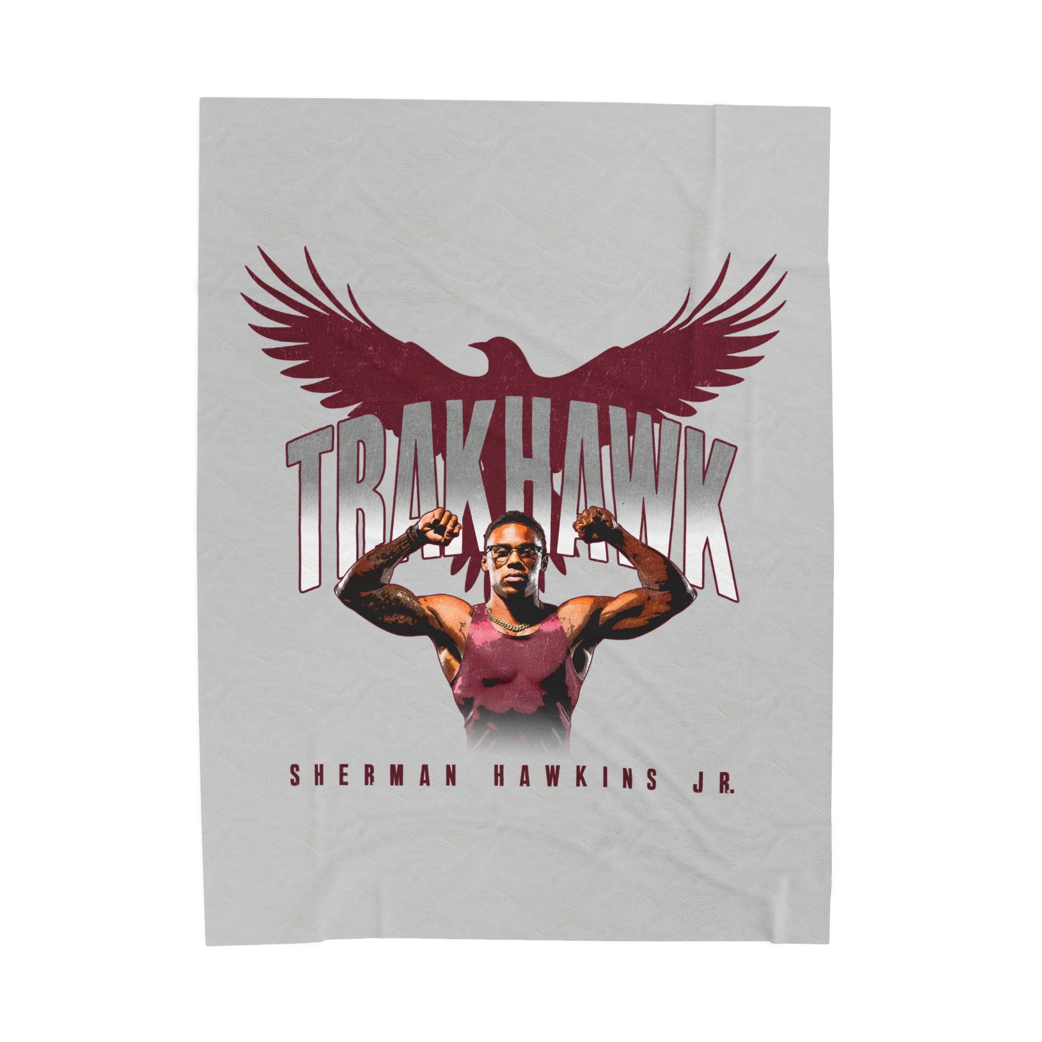 Sherman Hawkins Jr Velveteen Plush Blanket