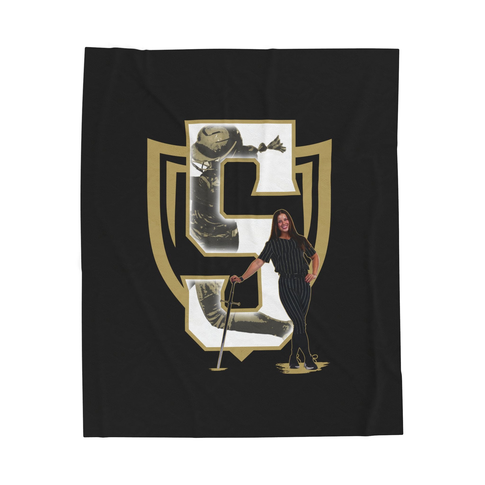 Reagan Vokoun Velveteen Plush Blanket