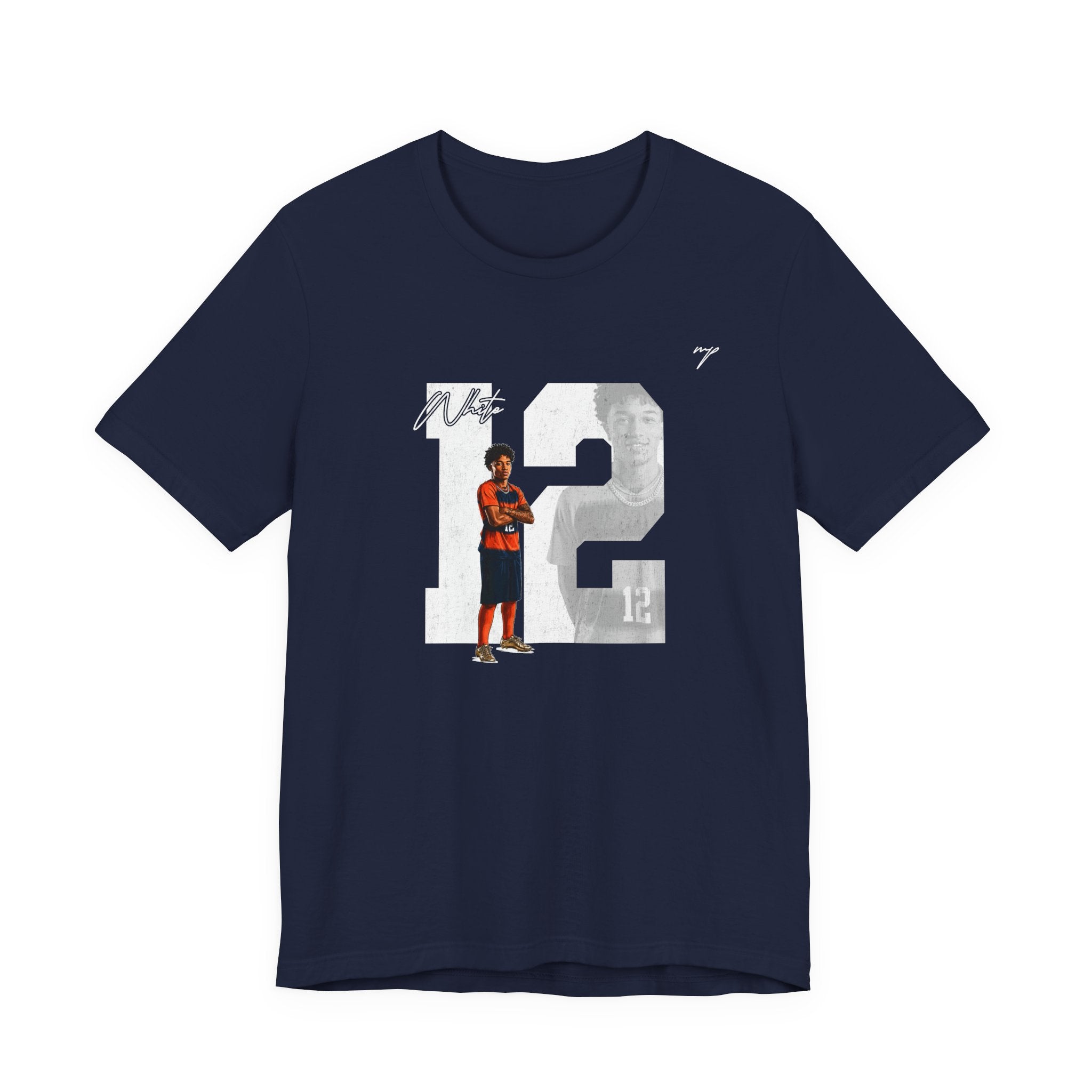 Dario White Graphic Tee