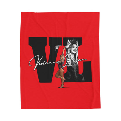 Vivienne Larsen Velveteen Plush Blanket