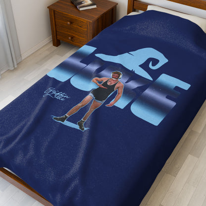Griffin Luke Velveteen Plush Blanket