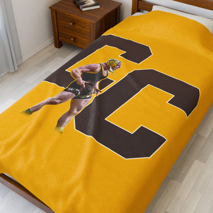 Christian Carroll Velveteen Plush Blanket