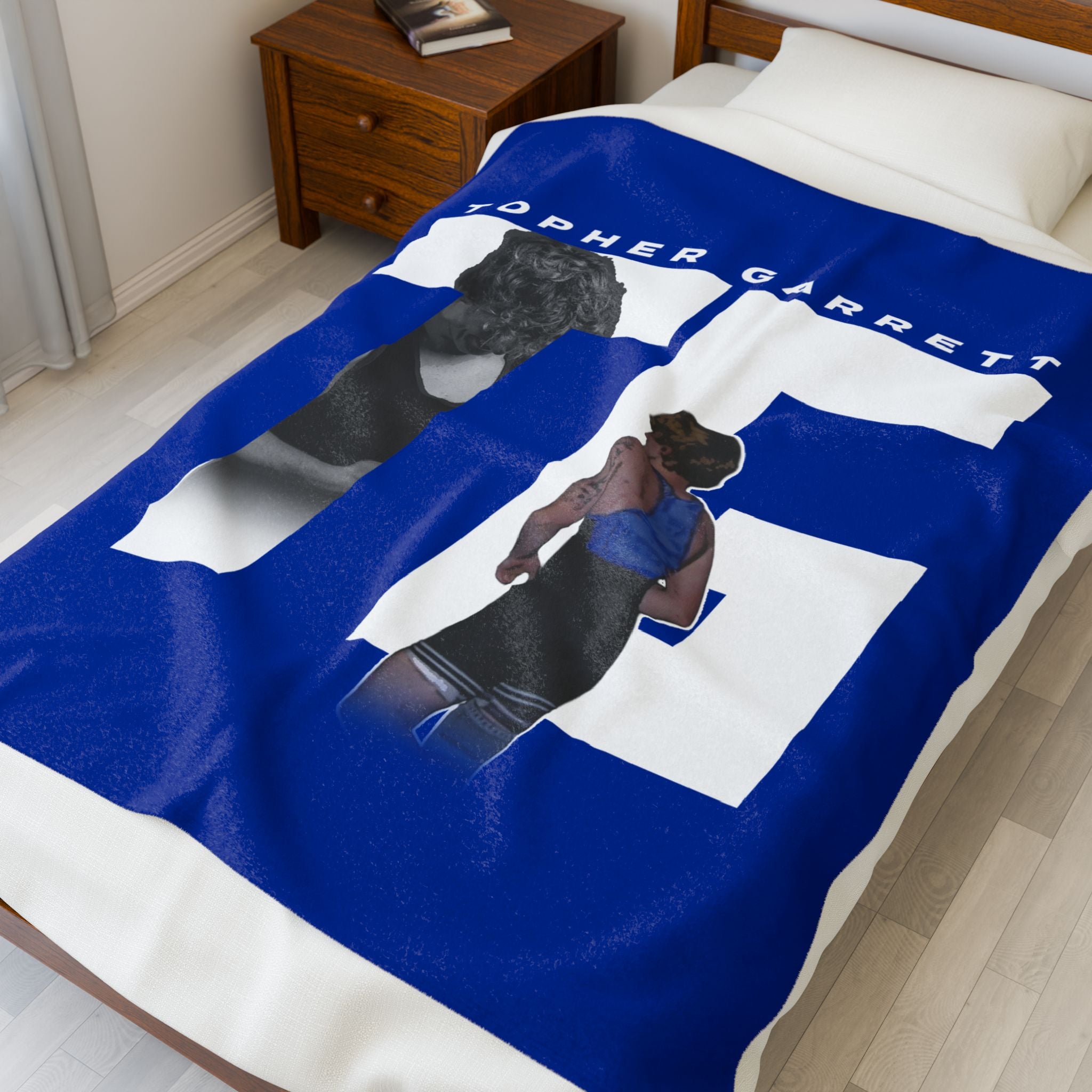 Topher Garrett Velveteen Plush Blanket