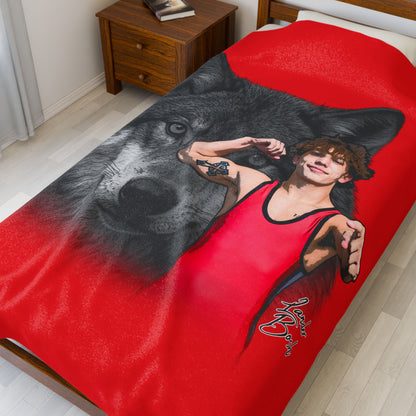 Lander Bosh Velveteen Plush Blanket