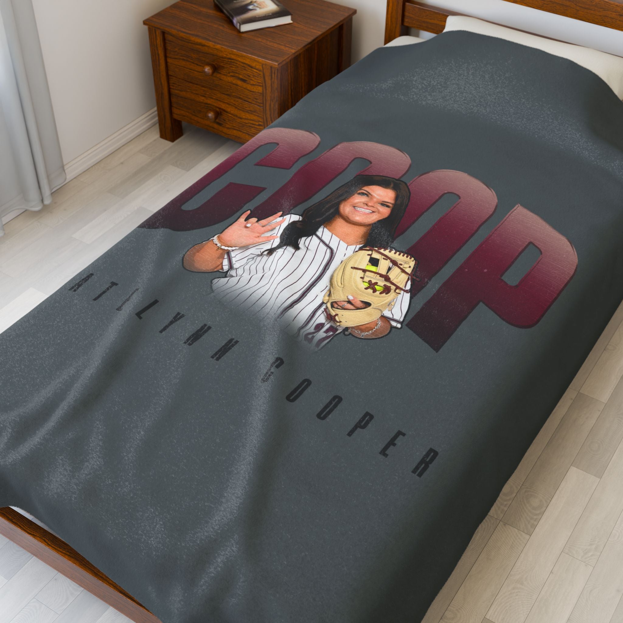 KateLynn Cooper Velveteen Plush Blanket