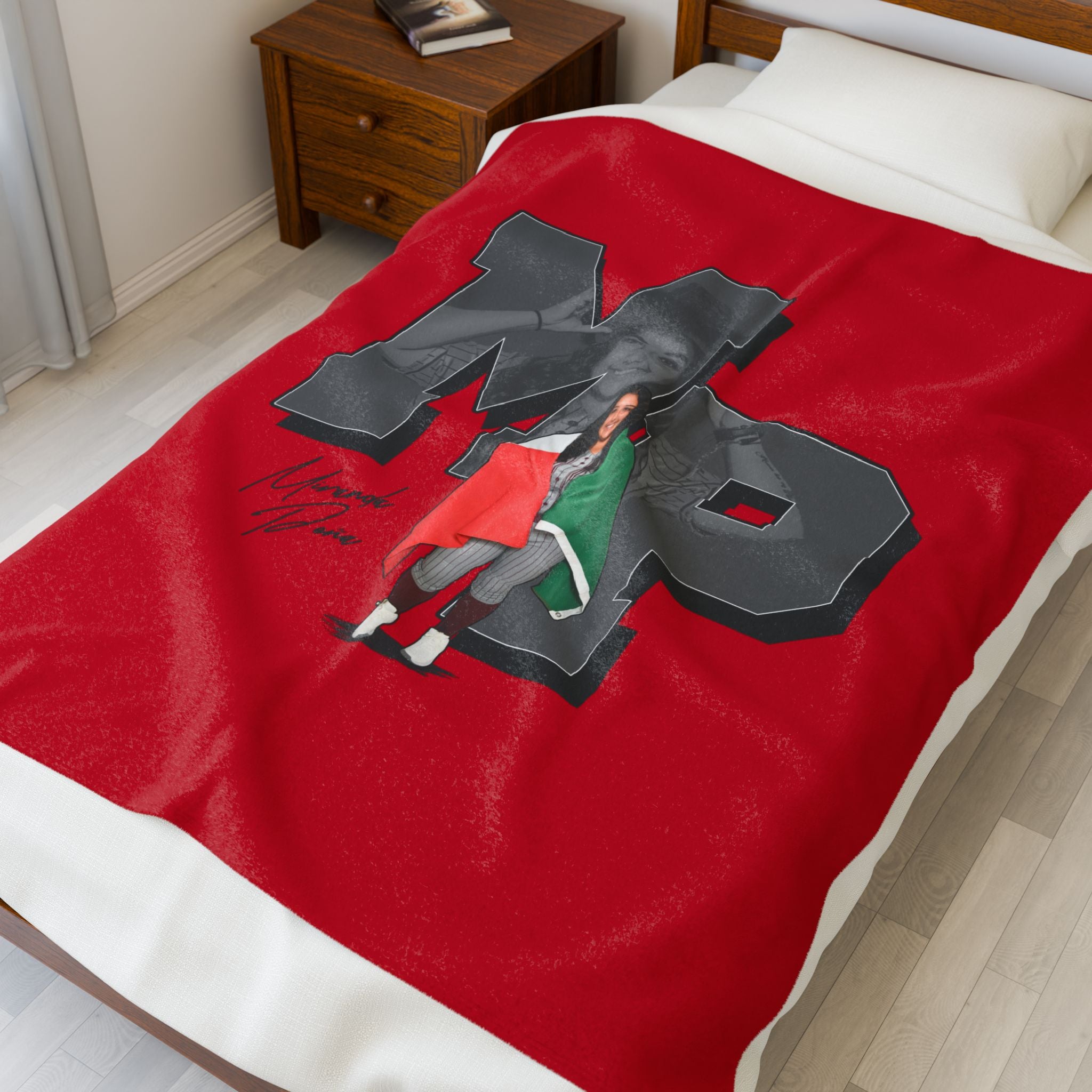 Miranda Pena Velveteen Plush Blanket