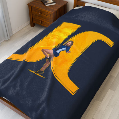 Jillian Collin Velveteen Plush Blanket