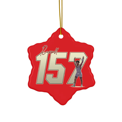 Dallas Russell Ceramic Ornament