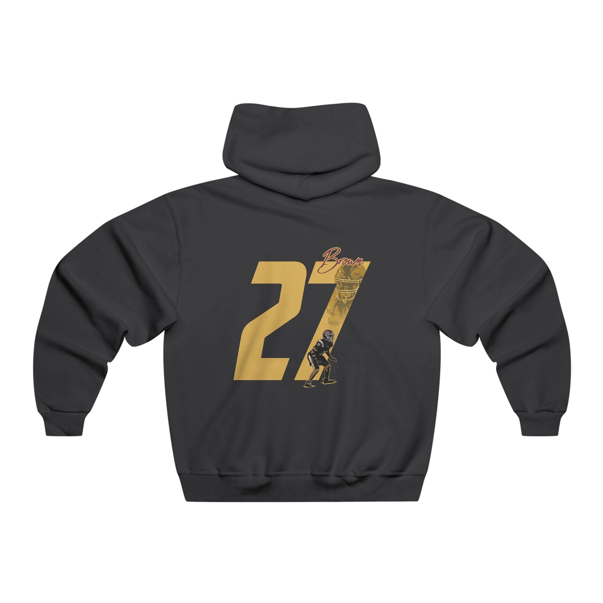 Reiheem Brown Vintage Hoodie