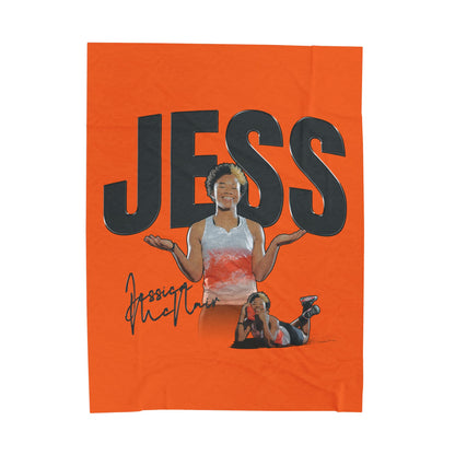 Jessica McNair Velveteen Plush Blanket