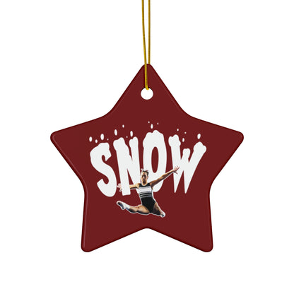 Hurley Snow Ceramic Ornament
