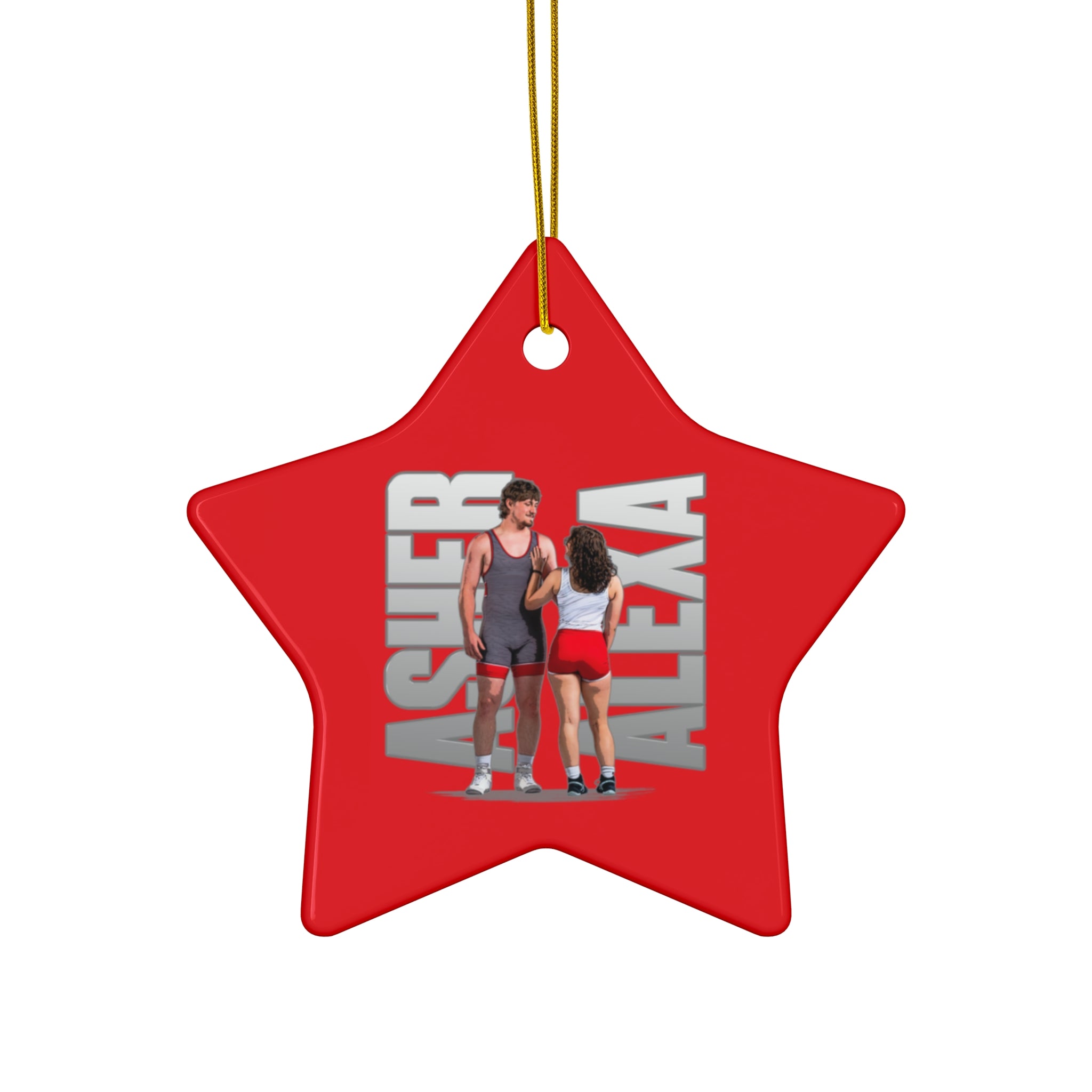 Asher & Alexa Ceramic Ornament
