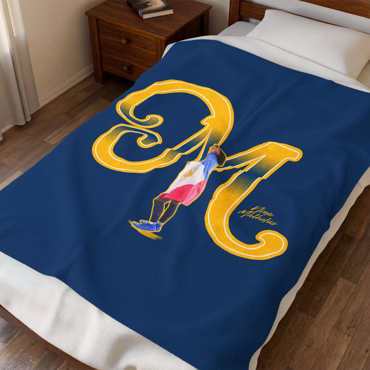 Nina Mathelus Velveteen Plush Blanket