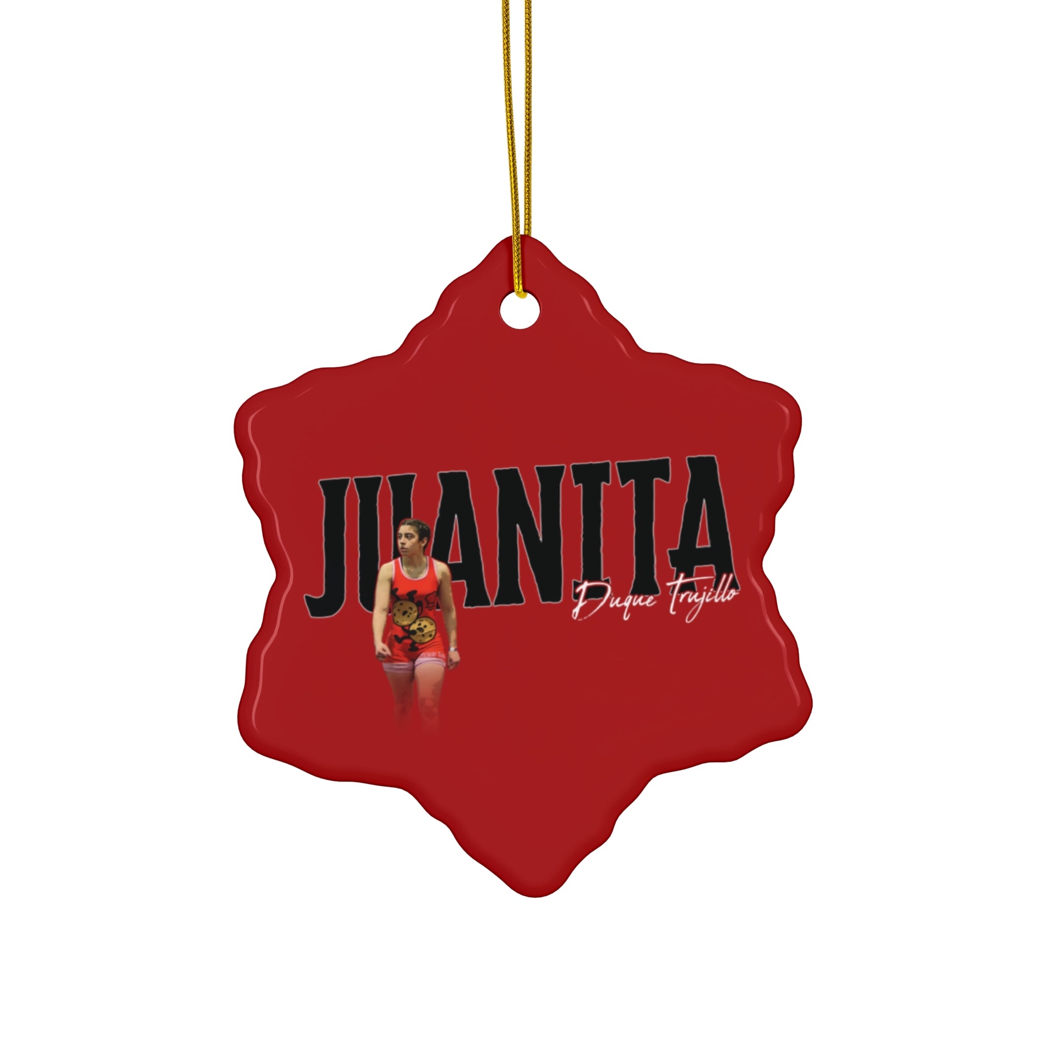 Juanita Duque Trujillo Ceramic Ornament