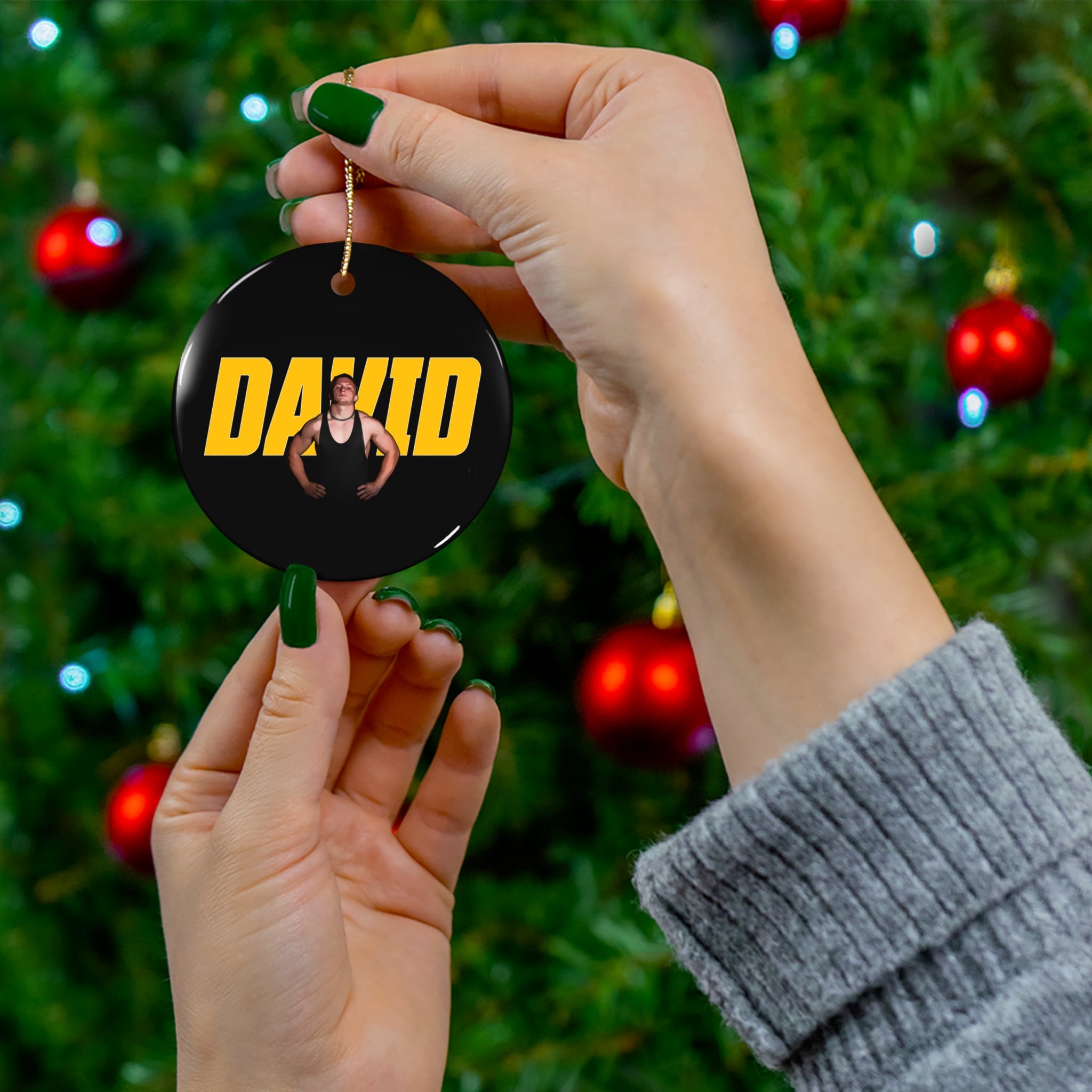 David Calkins Jr Ceramic Ornament