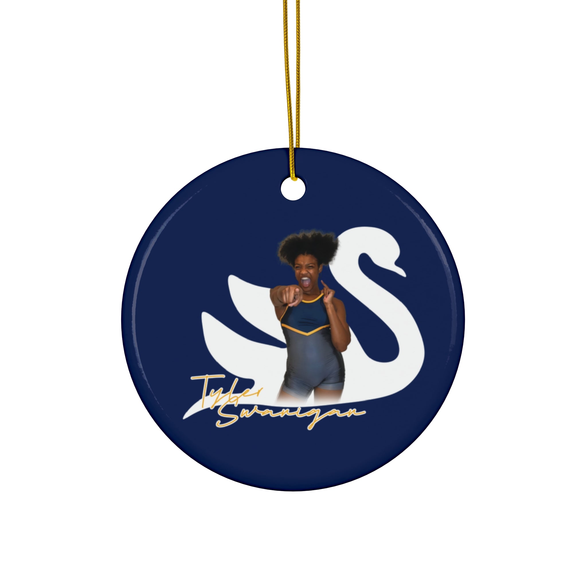 Tyler Swanigan Ceramic Ornament