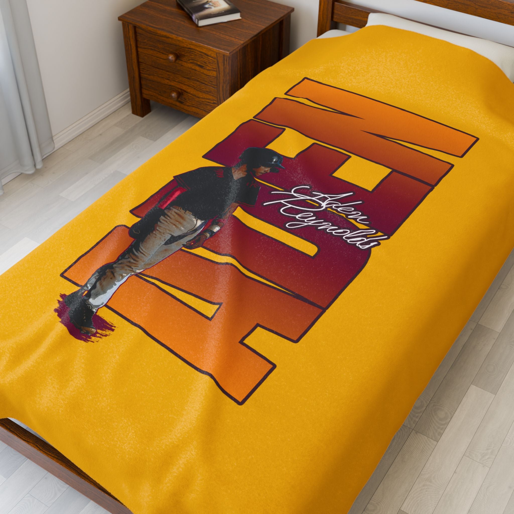 Aden Reynolds Velveteen Plush Blanket