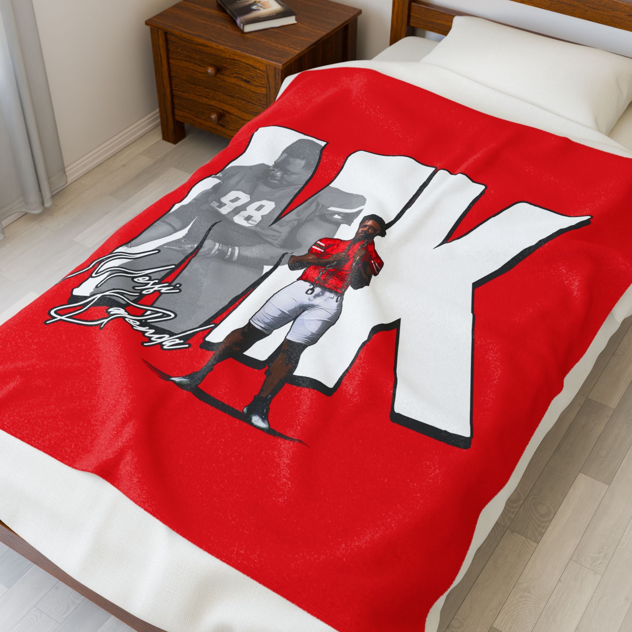 Messi Kalenda Velveteen Plush Blanket