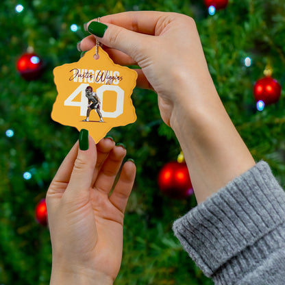 Justin Wiggins Ceramic Ornament