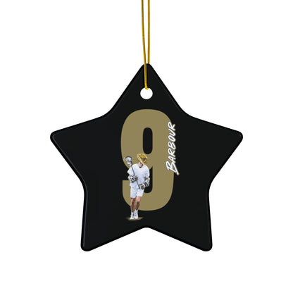 Justin Barbour Ceramic Ornament