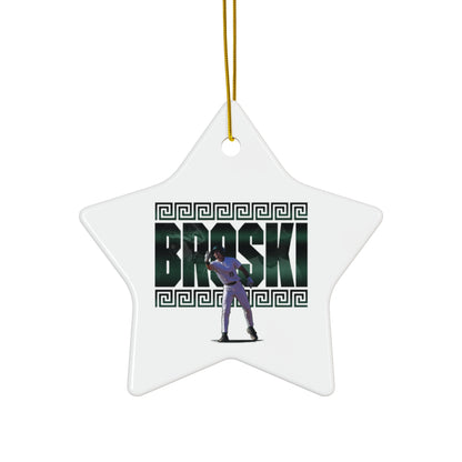 Adam Broski Ceramic Ornament