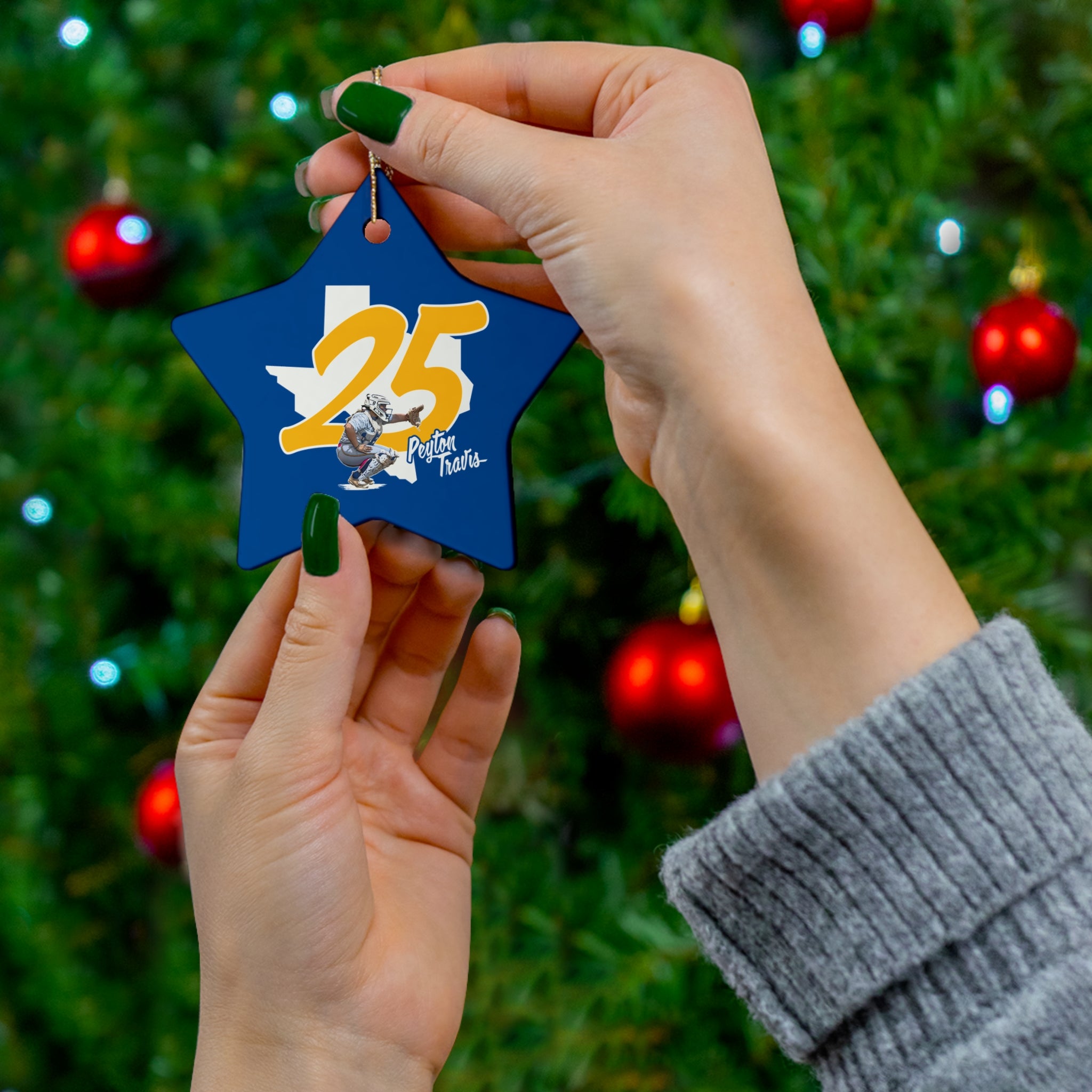Peyton Travis Ceramic Ornament