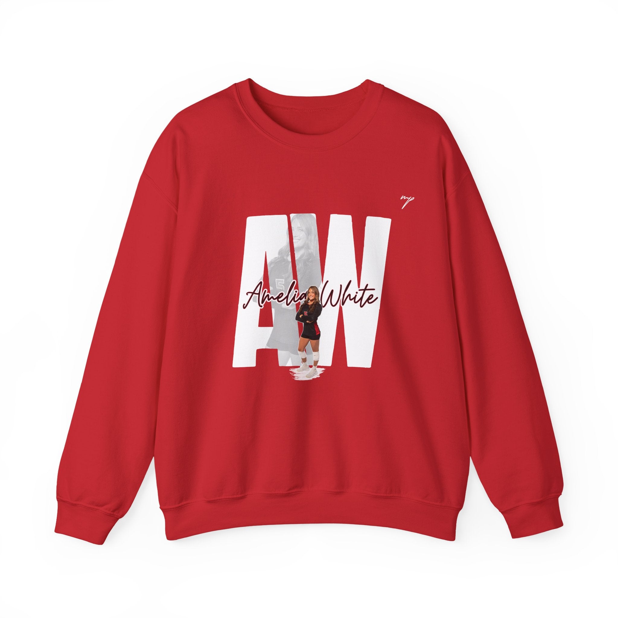 Amelia White Crewneck