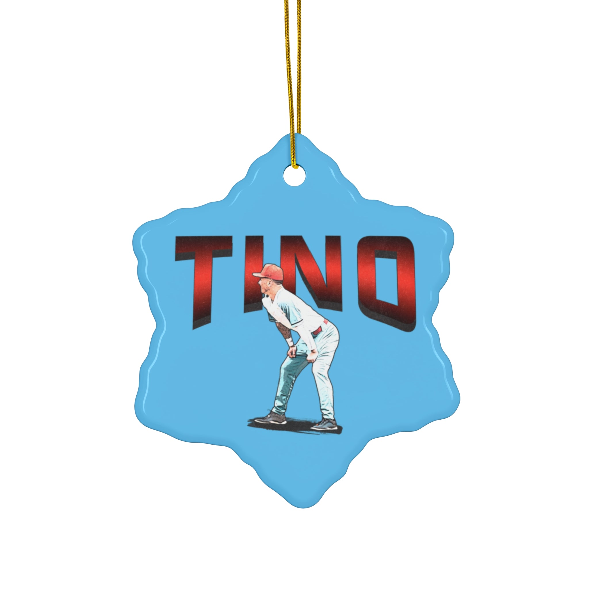 Santino Harwood Ceramic Ornament