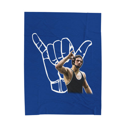 Aidan Wallace Velveteen Plush Blanket