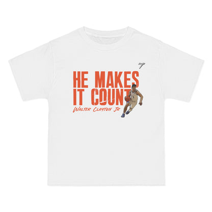 Walter Clayton Jr. HE MAKES IT COUNT Tee Shirt