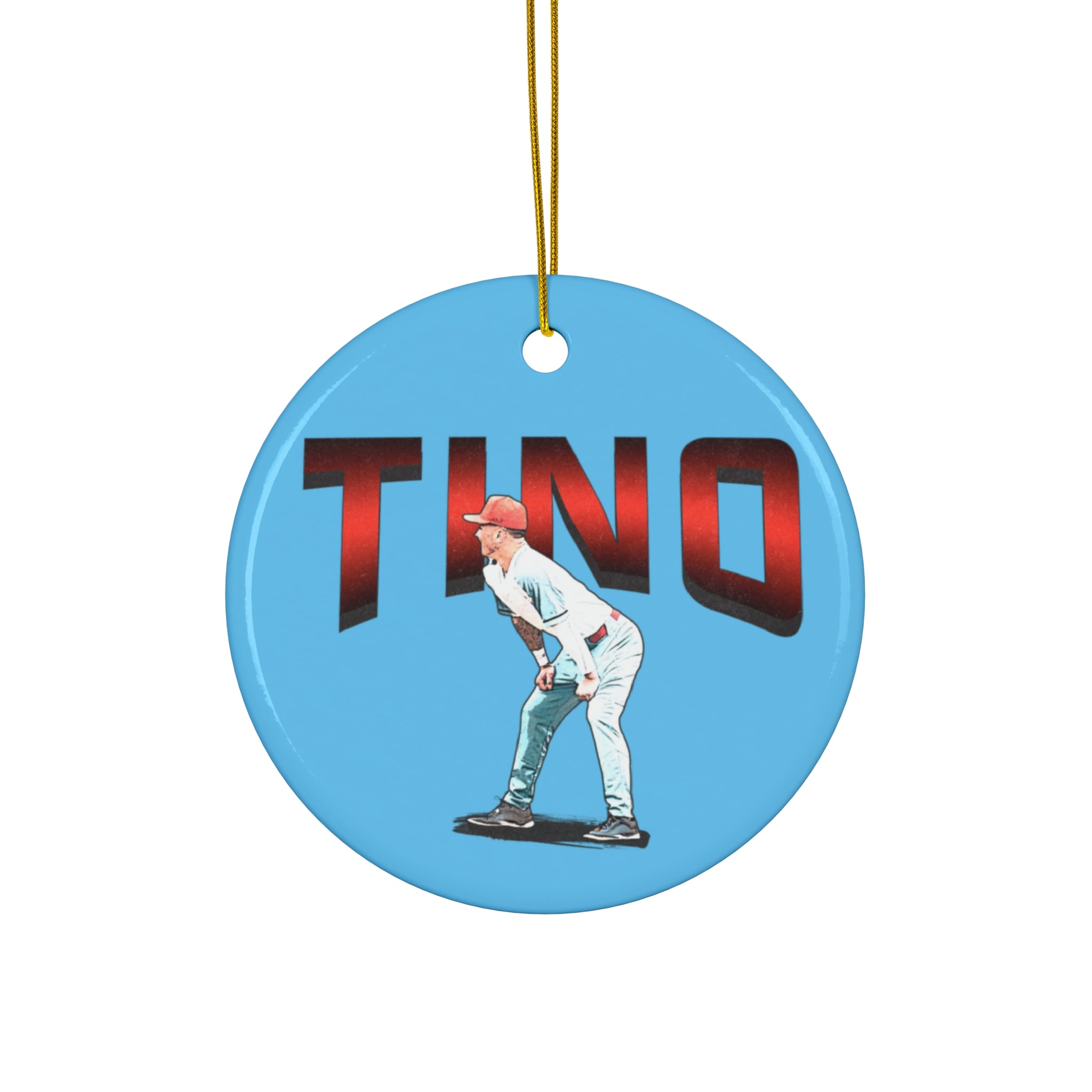 Santino Harwood Ceramic Ornament