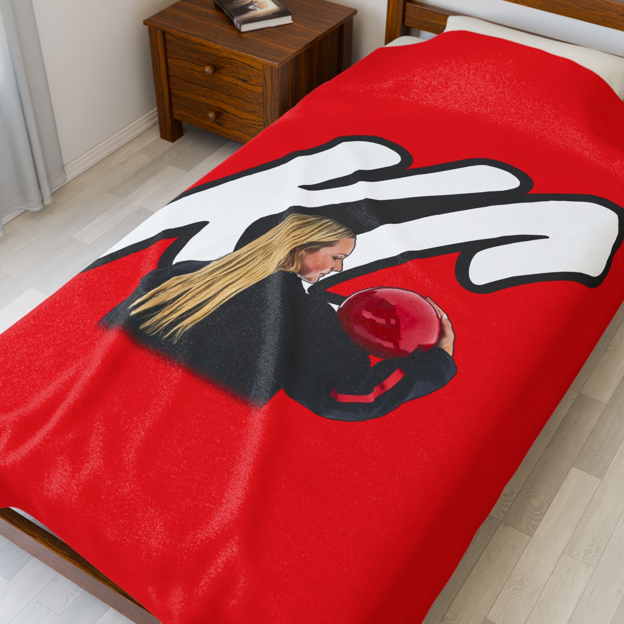 Karina Capron Velveteen Plush Blanket