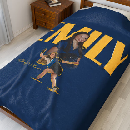 Emily Sherman Velveteen Plush Blanket