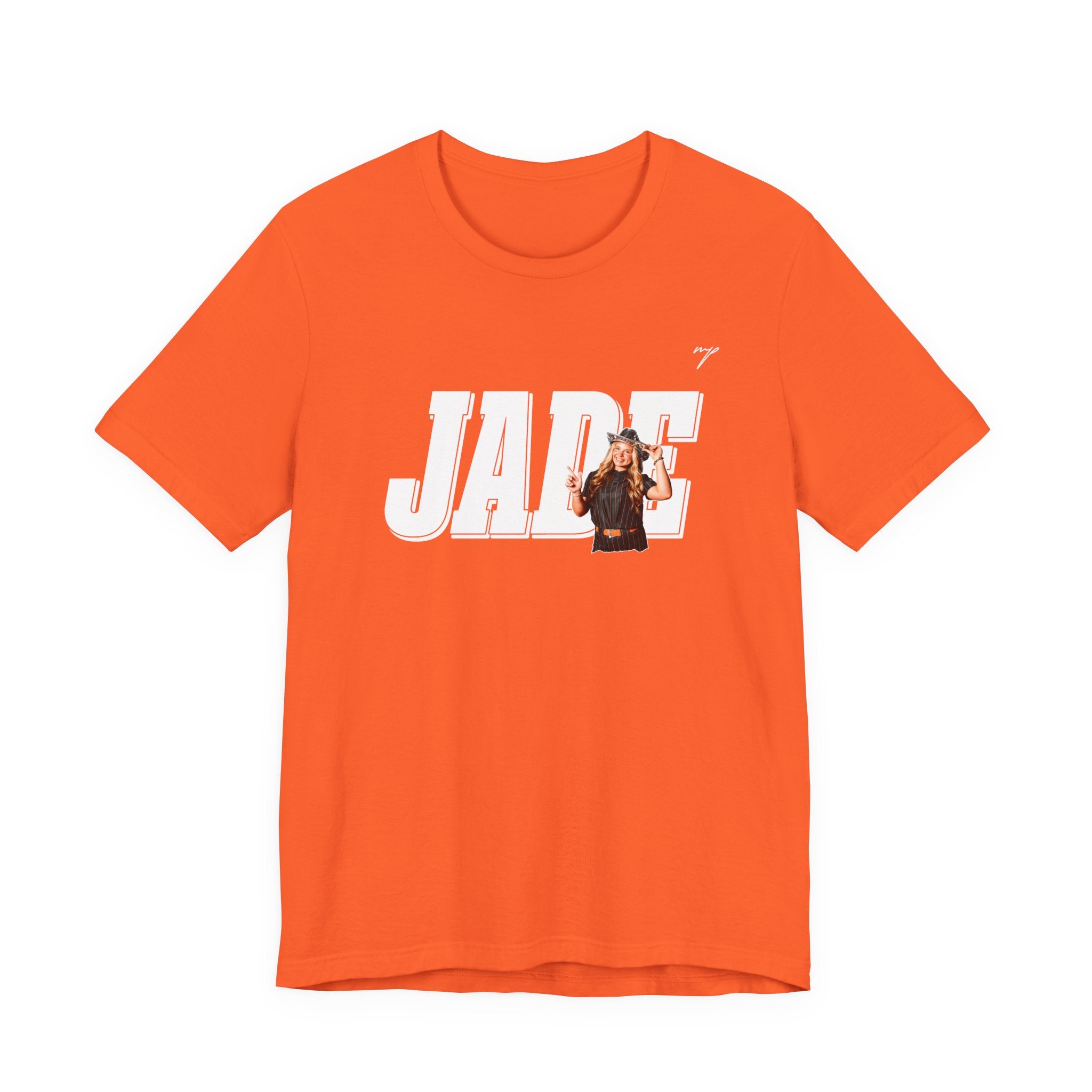 Custom Orange Jade Barton Graphic Tee