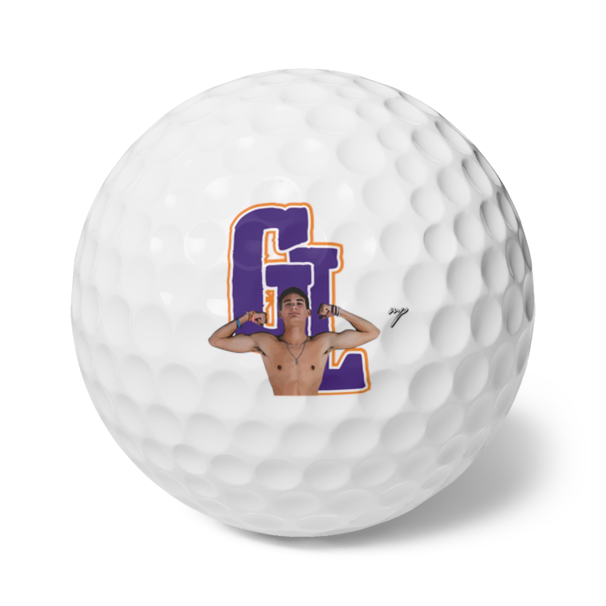 Gabe Lett Golf Balls, 6pc