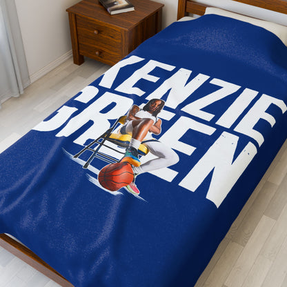 Mackenzie Green Velveteen Plush Blanket