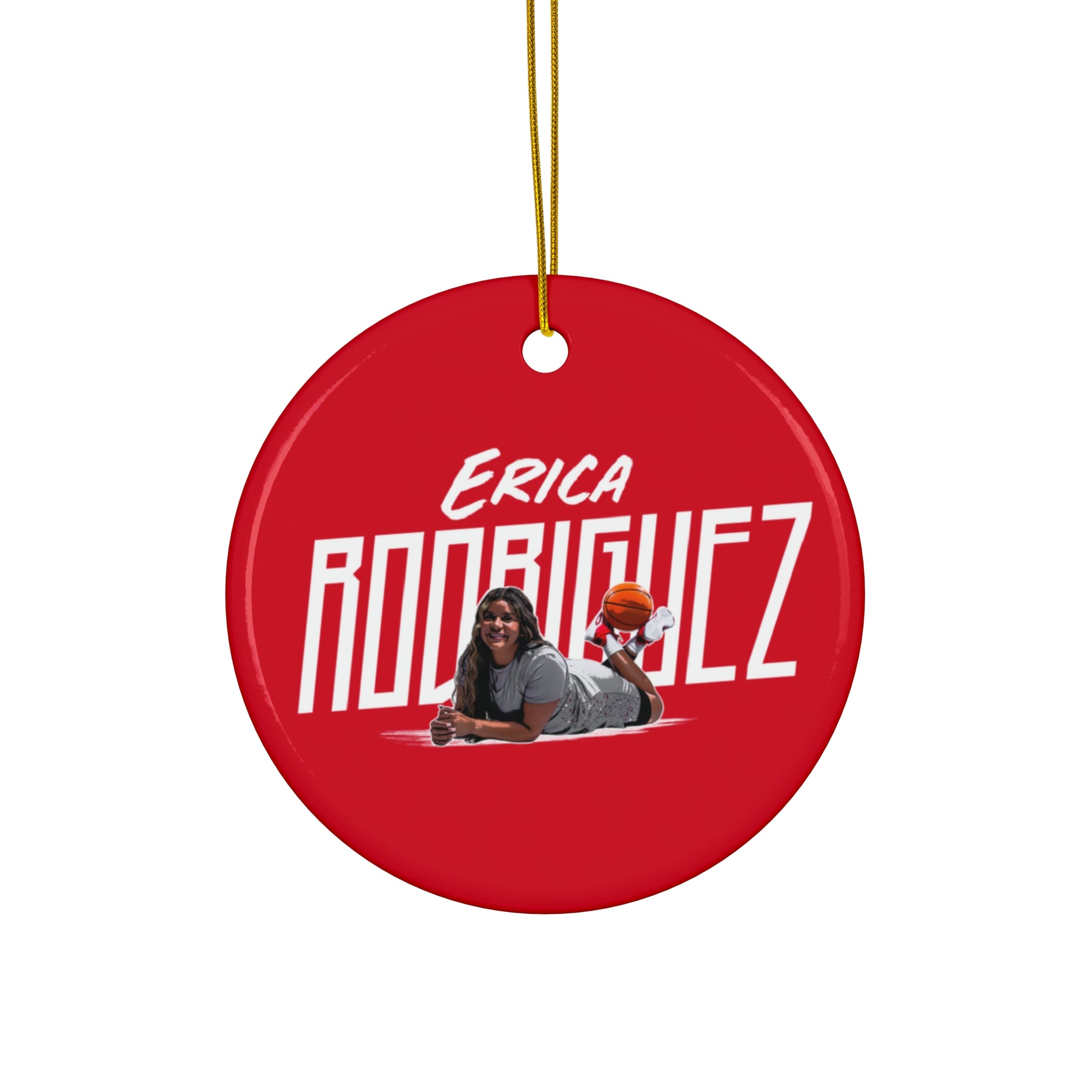 Erica Rodriguez Ceramic Star Ornament — Custom Name "Erica Rodriguez" Holiday Decoration