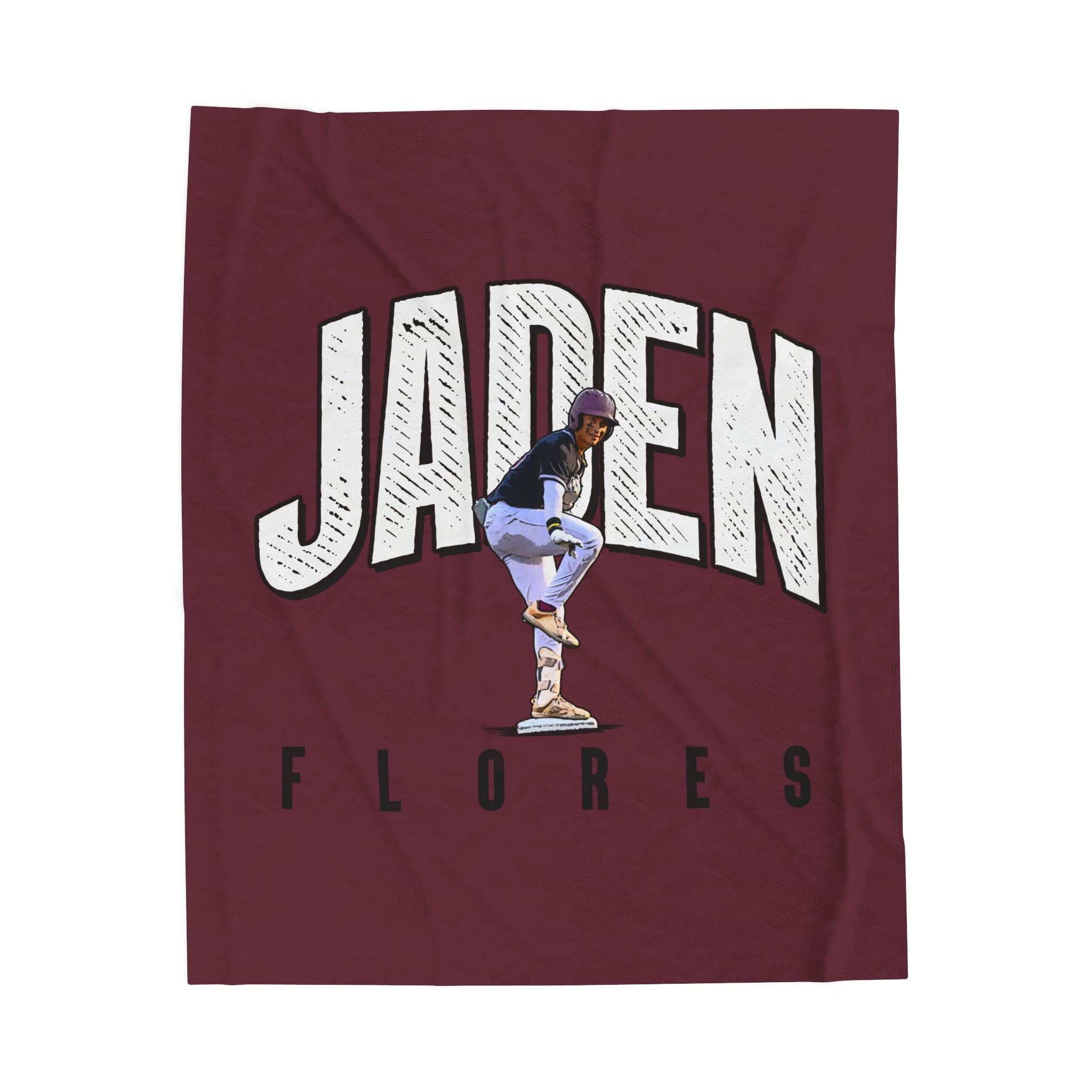 Jaden Flores Velveteen Plush Blanket