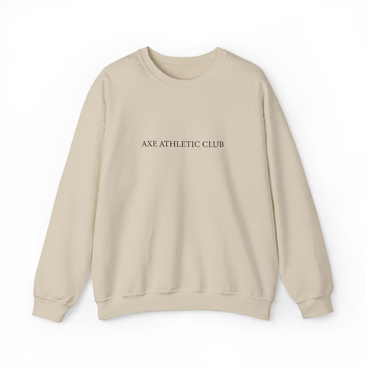 Axe Athletic Club Crewneck- White/Sand