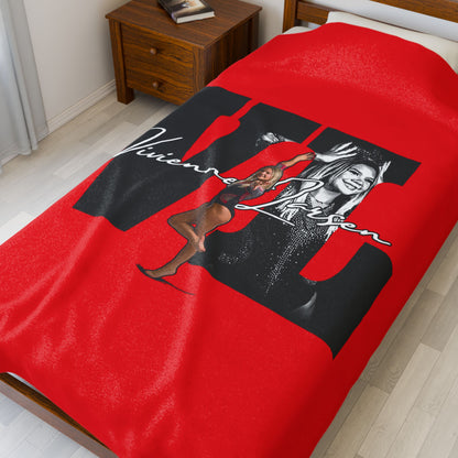 Vivienne Larsen Velveteen Plush Blanket
